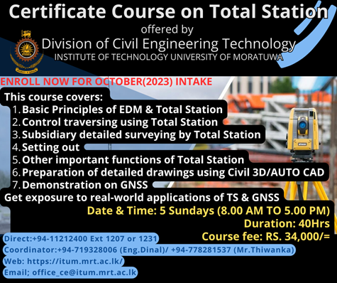 Certificate Course on Total Station