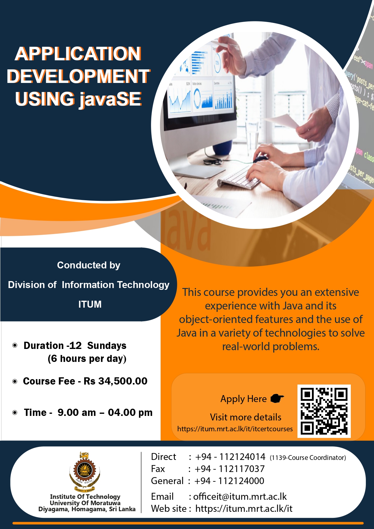 Certificate Course in Application Development using JavaSE