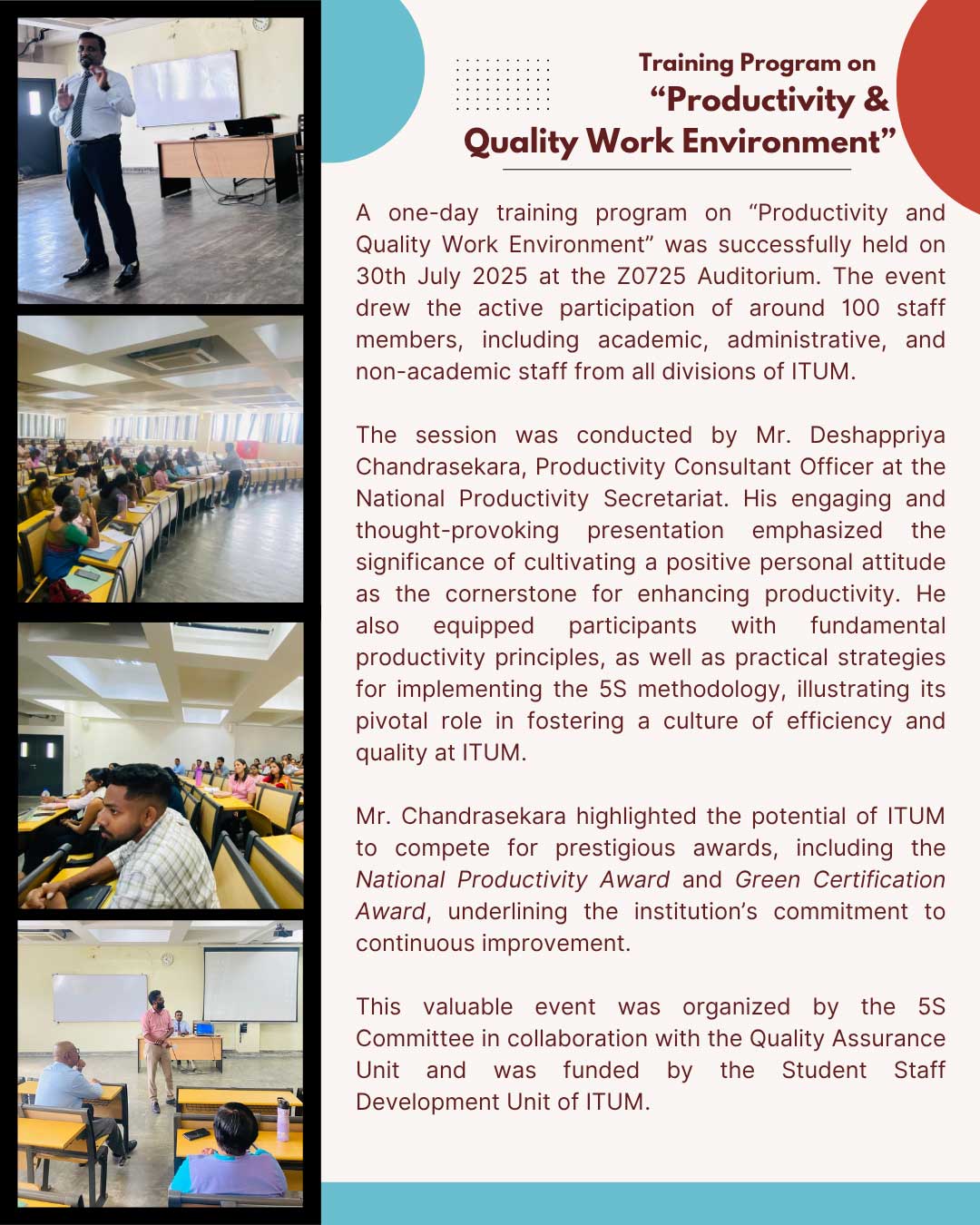 Productivity and Quality Work Environment